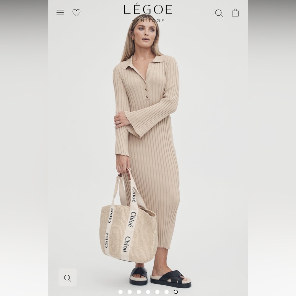 Legoe Heritage Luxe L/S Polo Dress Maternity